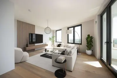 Apartment with alpine view over the Isar floodplains Munich, BA, Germany